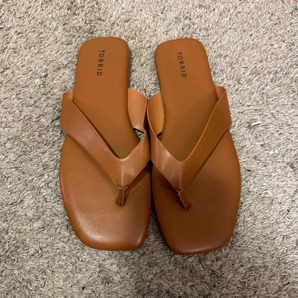 Tan Flip Flops